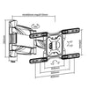 23-55" Full Motion Wall Mount Bracket