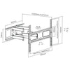 37-70" Full Motion Wall Mount Bracket