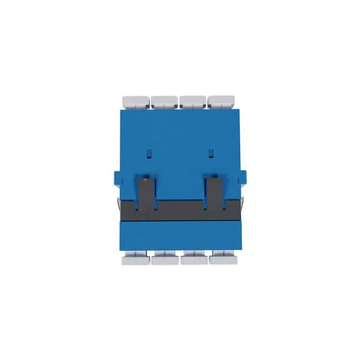 Fibre Adaptor, LC Quad OS2 (Blue) - Flangeless