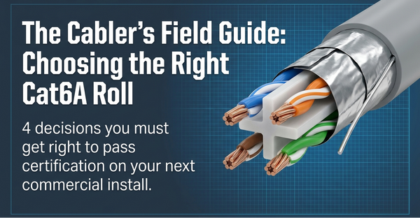 Choosing the Right 305m Cat6A Roll for a Commercial Job