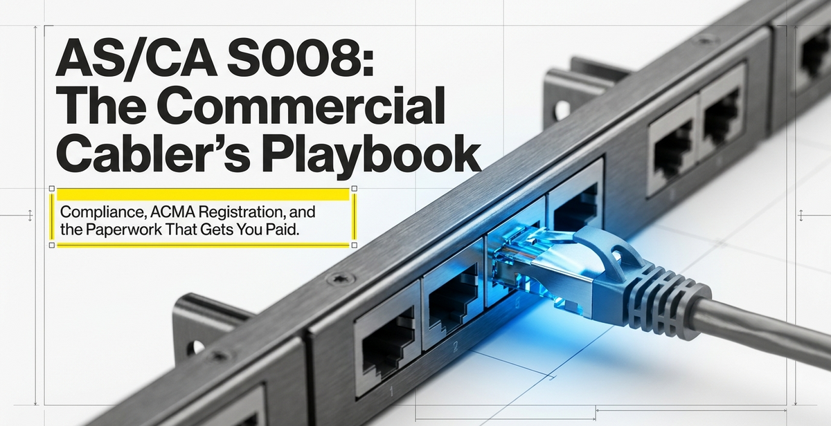 AS/CA S008 Cabling Compliance — A Plain English Guide