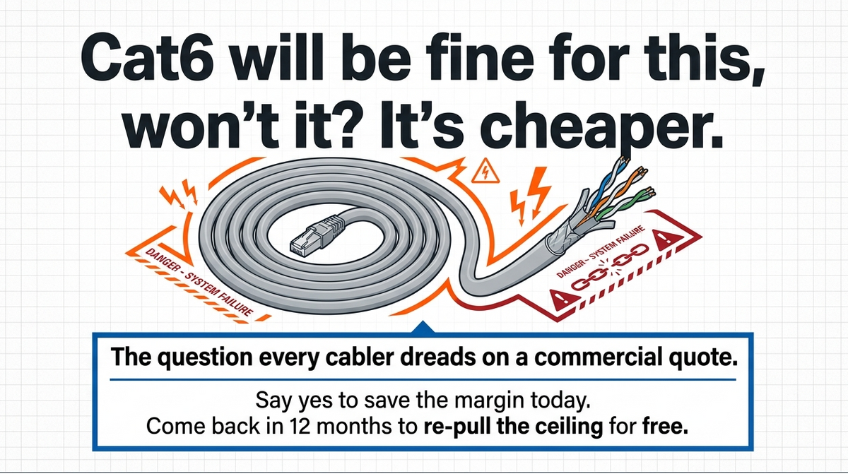 Cat6 vs Cat6A: Which Cable for Your Next Commercial Install?