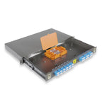 1RU Sliding Fibre Enclosure (2 x 24F Splice Trays)