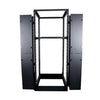 25RU 4 Post Depth Adjustable Open Frame. Inc. 2 x Vertical Cable Management Ducts & 1 x Shelf