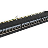24 Port 19" Cat6A Shielded Patch Panel