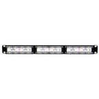 24 Port 19" Cat6 UTP Patch Panel, 110 Termination