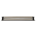 1RU 19" 24 Port Patch Panel Suitable for STP & UTP Applications, with Rear Support Bar