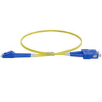 LC-SC OS2 (G657A1) Duplex Fibre Lead, Yellow LSZH Jacket - 15m