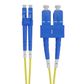 LC-SC OS2 (G657A1) Duplex Fibre Lead, Yellow LSZH Jacket - 40m