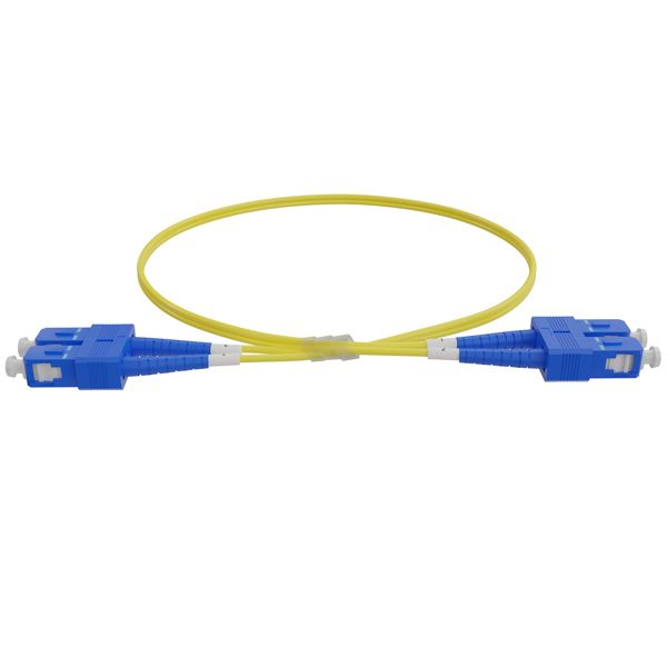 SC-SC OS2 (G657A1) Duplex Fibre Lead, Yellow LSZH Jacket - 30m