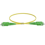SCA-SCA OS2 (G657A1) Duplex Fibre Lead, Yellow LSZH Jacket - 50m
