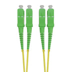 SCA-SCA OS2 (G657A1) Duplex Fibre Lead, Yellow LSZH Jacket - 50m