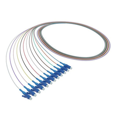 Fibre Pigtails, LC OS2, 2m Length - 12 Pack