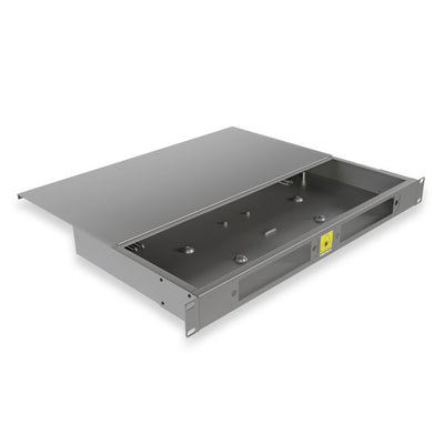 1RU Fixed Fibre Enclosure (2 x 24F Splice Trays)