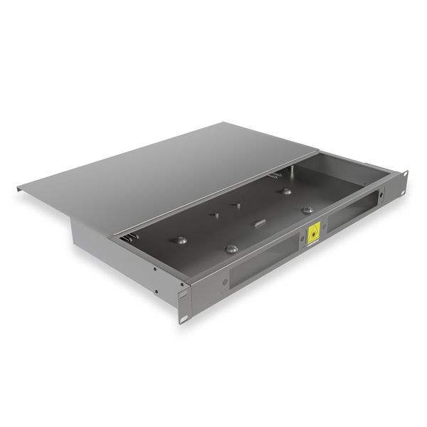 1RU Fixed Fibre Enclosure (2 x 24F Splice Trays)