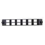 Angled 12 Port LC Duplex / SC Simplex Adaptor Plate