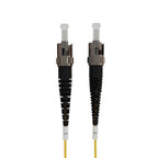 ST-ST OS2 (G657A1) Duplex Fibre Lead, Yellow LSZH Jacket - 3m