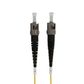 ST-ST OS2 (G657A1) Duplex Fibre Lead, Yellow LSZH Jacket - 3m