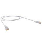 Cat6A 30AWG UTP 10G RJ45 Patch Lead, Grey LSZH Jacket, 10m