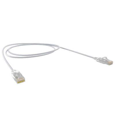 Cat6A 30AWG UTP 10G RJ45 Patch Lead, Grey LSZH Jacket, 10m