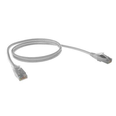 Cat6A 26AWG S/FTP 10G RJ45 Patch Lead, Grey LSZH Jacket, 5m