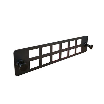 LC Duplex 12 Port Plate for FIBSTRAY, FEWDIN24C, FEW24C, FEW48C