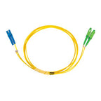 LC-SCA OS2 (G657A2) Duplex Fibre Lead, Yellow LSZH Jacket - 15m