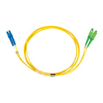 LC-SCA OS2 (G657A2) Duplex Fibre Lead, Yellow LSZH Jacket - 15m