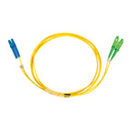 LC-SCA OS2 (G657A2) Duplex Fibre Lead, Yellow LSZH Jacket - 15m