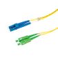 LC-SCA OS2 (G657A2) Duplex Fibre Lead, Yellow LSZH Jacket - 15m