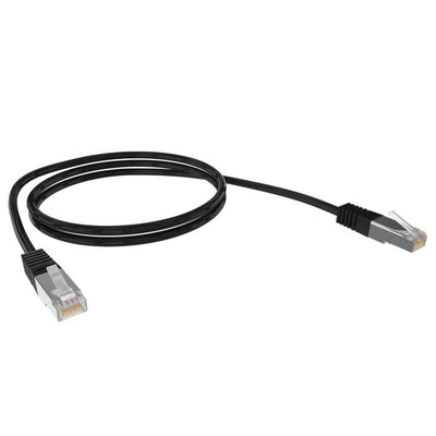 Cat6A 26AWG S/FTP 10G RJ45 Patch Lead, 20m, Black PVC Jacket