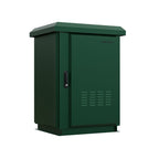 18RU 600mm Deep Outdoor Freestanding Cabinet. IP45 Rated, Forest Green **Made to Order**
