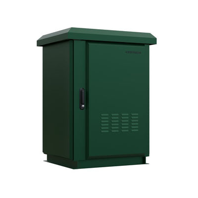 18RU 600mm Deep Outdoor Freestanding Cabinet. IP45 Rated, Forest Green **Made to Order**