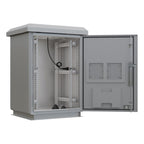 18RU 600mm Deep Outdoor Freestanding Cabinet. IP45 Rated, Grey
