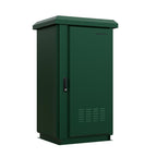 24RU 600mm Deep Outdoor Freestanding Cabinet. IP45 Rated, Forest Green **Made to Order**
