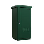 27RU 600mm Deep Outdoor Freestanding Cabinet. IP45 Rated, Forest Green **Made to Order**