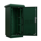 27RU 600mm Deep Outdoor Freestanding Cabinet. IP45 Rated, Forest Green **Made to Order**