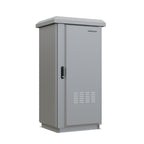 27RU 600mm Deep Outdoor Freestanding Cabinet. IP45 Rated, Grey