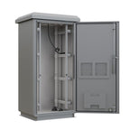 27RU 600mm Deep Outdoor Freestanding Cabinet. IP45 Rated, Grey