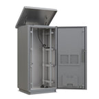 27RU 600mm Deep Outdoor Freestanding Cabinet. IP45 Rated, Grey