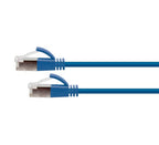 Cat6A 34AWG S/FTP 10G RJ45 Patch Lead, Blue LSZH Jacket, 3m