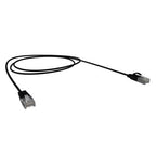 Cat6A 34AWG S/FTP 10G RJ45 Patch Lead, Black LSZH Jacket, 2.5m