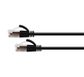 Cat6A 34AWG S/FTP 10G RJ45 Patch Lead, Black LSZH Jacket, 2.5m