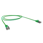 Cat6A 34AWG S/FTP 10G RJ45 Patch Lead, Green LSZH Jacket, 2.5m