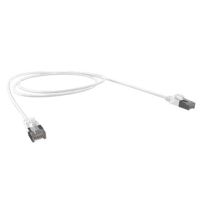 CERTECH Cat6A 34AWG S/FTP 10G RJ45 Patch Lead, White LSZH Jacket, 3m
