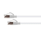 CERTECH Cat6A 34AWG S/FTP 10G RJ45 Patch Lead, White LSZH Jacket, 3m