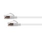 CERTECH Cat6A 34AWG S/FTP 10G RJ45 Patch Lead, White LSZH Jacket, 3m