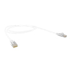 Cat6A 30AWG UTP 10G RJ45 Patch Lead, White PVC Jacket, 10m