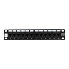 10" 12 Port Cat6 Patch Panel for Mini Cabinets