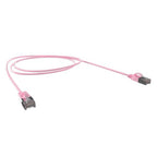 Cat6A 34AWG S/FTP 10G RJ45 Patch Lead, Pink PVC Jacket, 3m